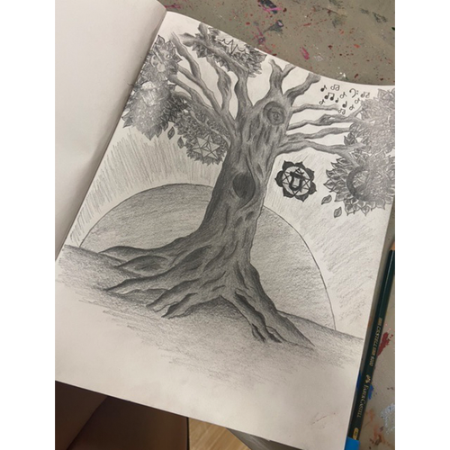 A pencil sketch of a Tree